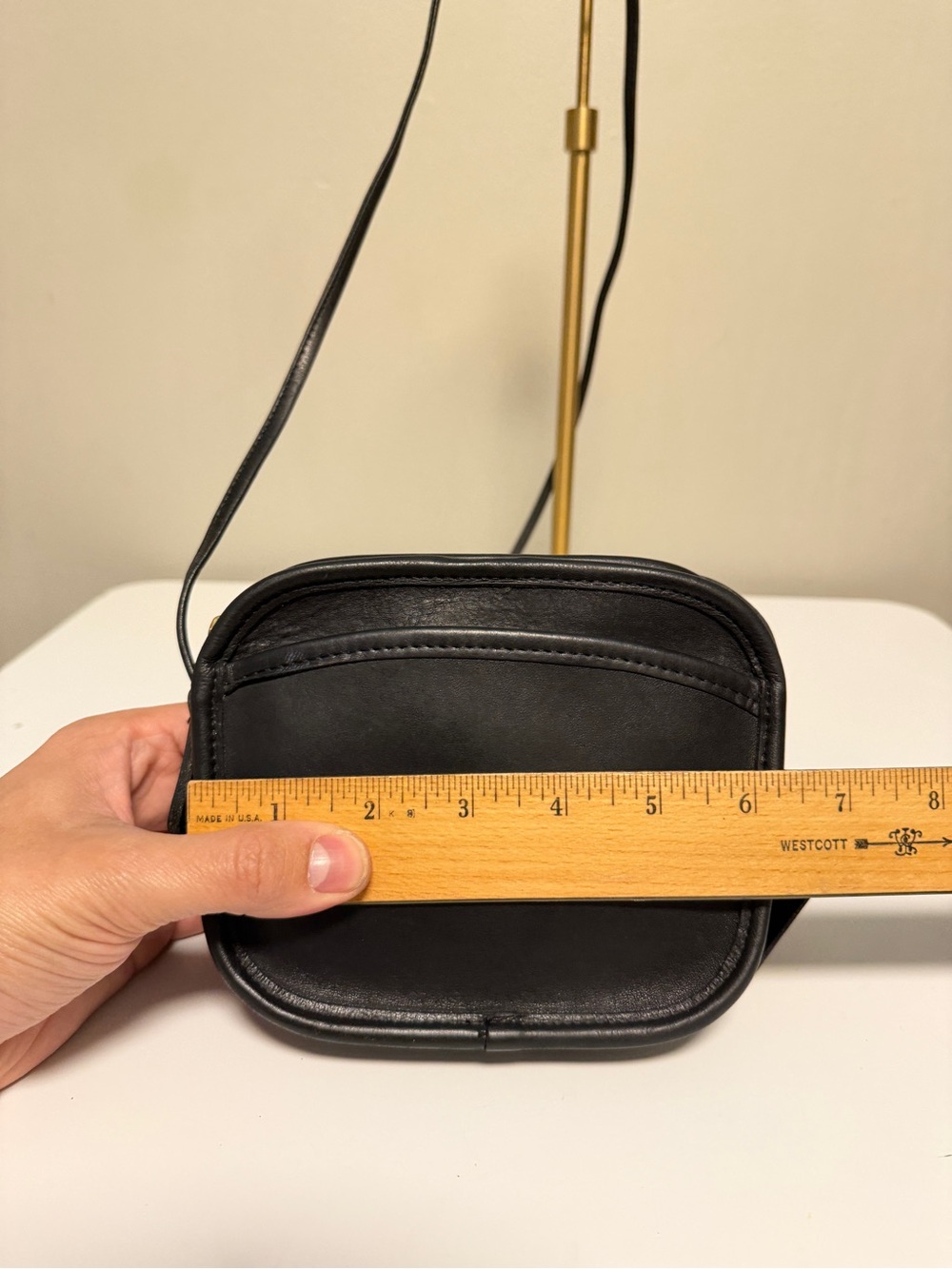 Vintage COACH 9935 Hadley Zip Leather Crossbody Mini Bag C872-304 MADE IN USA - Picture 6 of 13